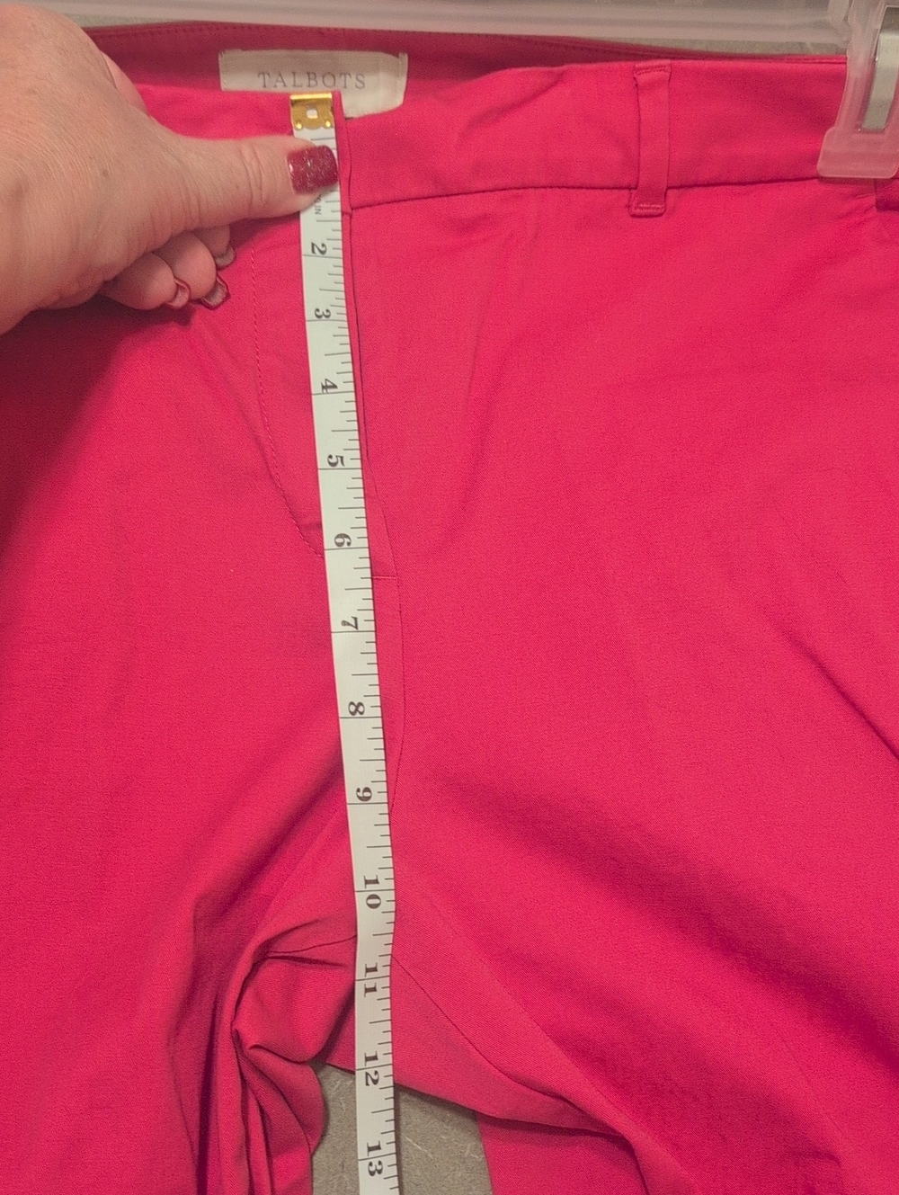 Talbots Bright Pink Ankle Crop Pants - Picture 7 of 7